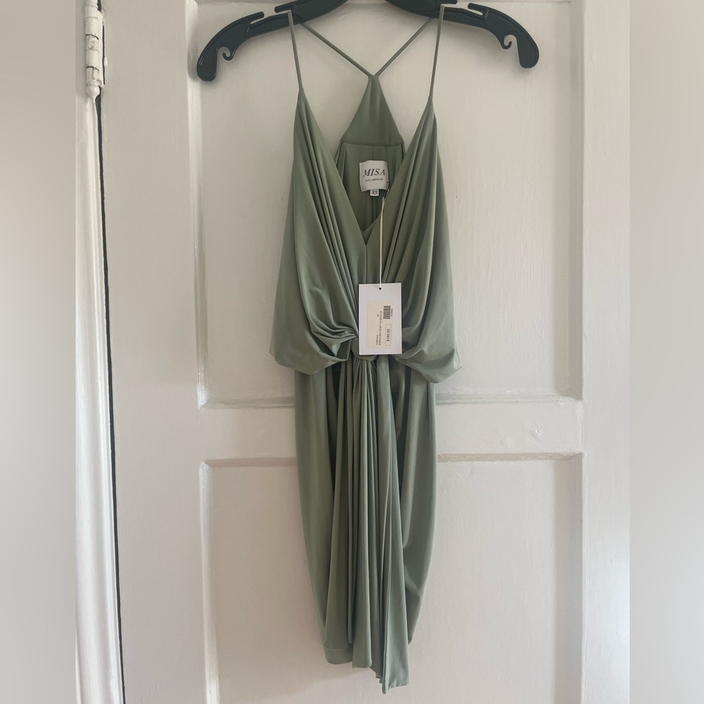 NWT misa domino mini tie dress size xs